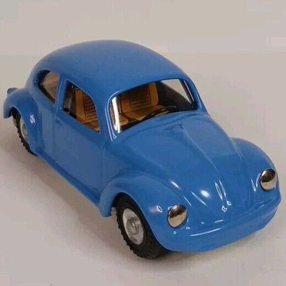 Kovap Volkswagon Beetle Wind-Up Diecast (Tested) VW Blue Vintage Czech - Picture 2 of 14
